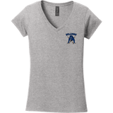 Chicago Bulldogs Softstyle Ladies Fit V-Neck T-Shirt