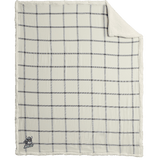 Hard Edge Hockey Flannel Sherpa Blanket