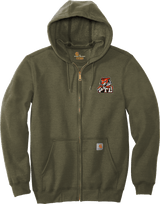 Princeton Tiger Lilies Carhartt Midweight Hooded Zip-Front Sweatshirt
