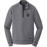 Lansing Spartans New Era Tri-Blend Fleece 1/4-Zip Pullover